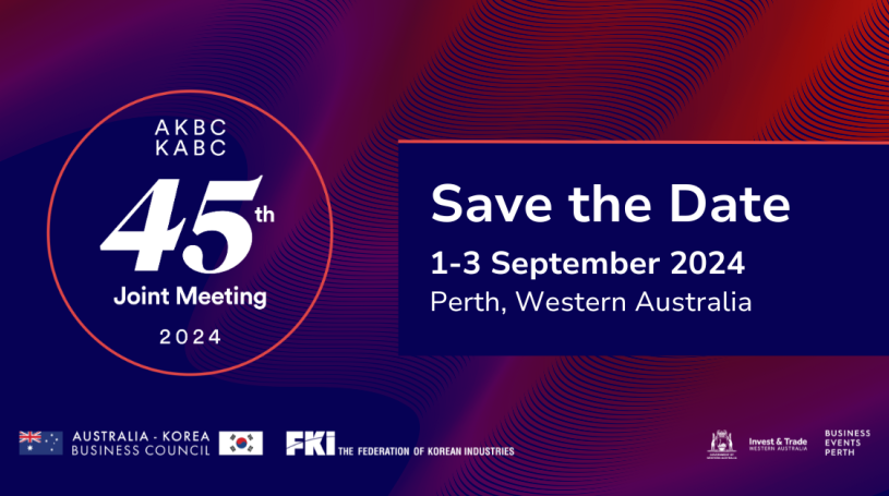 The 45th AKBC-KABC Joint Meeting 1-3 September 2024, Perth, Western Australia